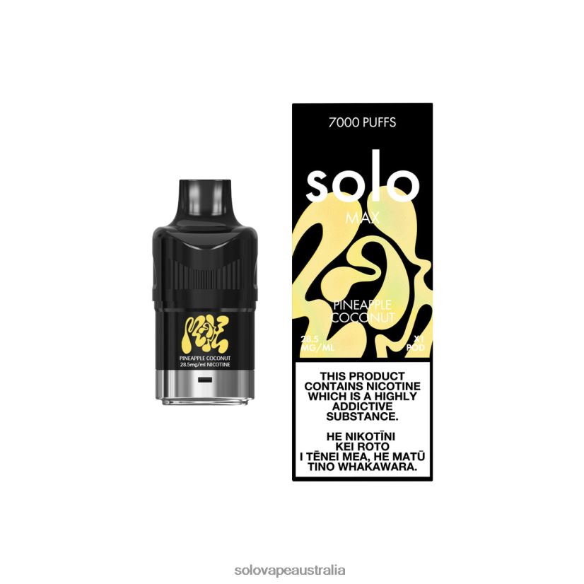 Pineapple Coconut Solo MAX Pod ZN6LB075 | Solo Vape Wholesale